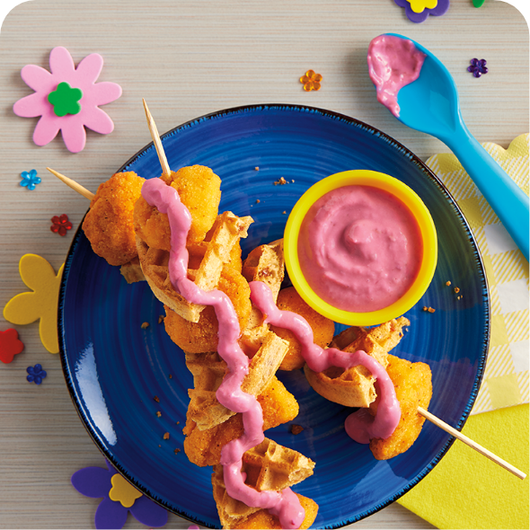 Bridget’s Chicken and Waffle Kabobs